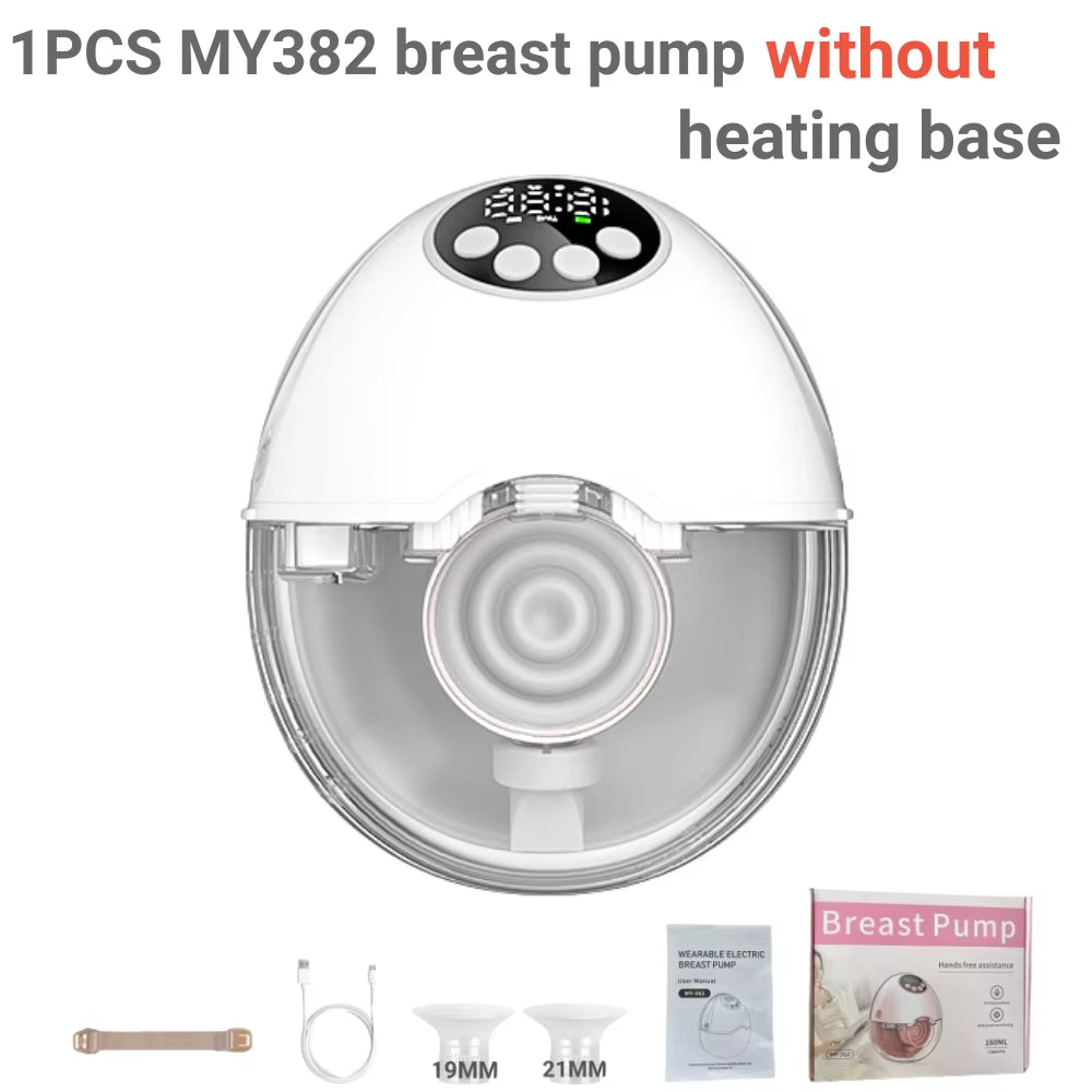 Electric Hands-Free Breast Pump with Optional Wireless Upgrade, BPA-Free, Heating and UV Sterilization Lid