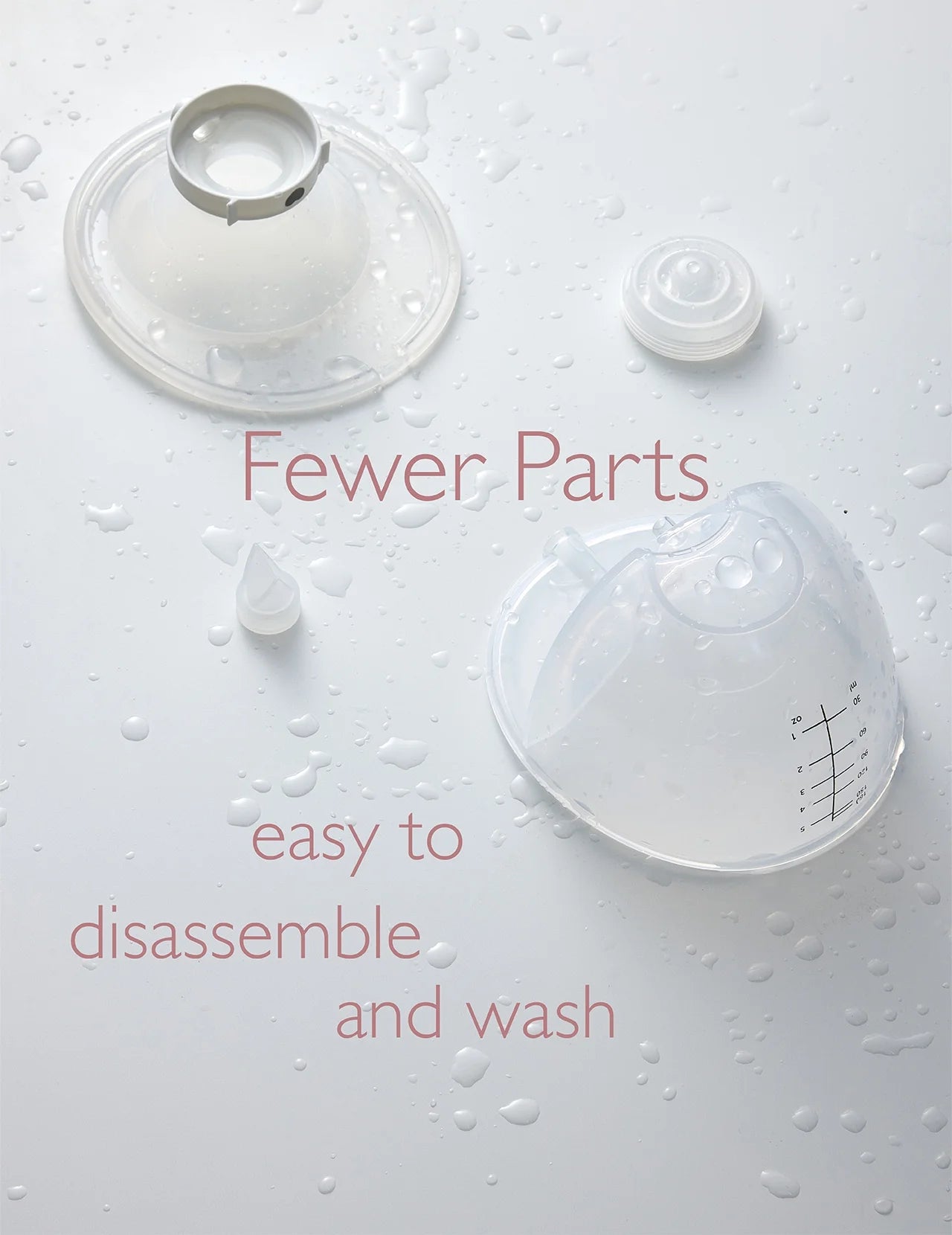 M5 Portable Electric Breast Pump - Hands-Free Wearable with 3 Modes and 9 Suction Levels, 24mm, 2-Pack in Gradient Pink