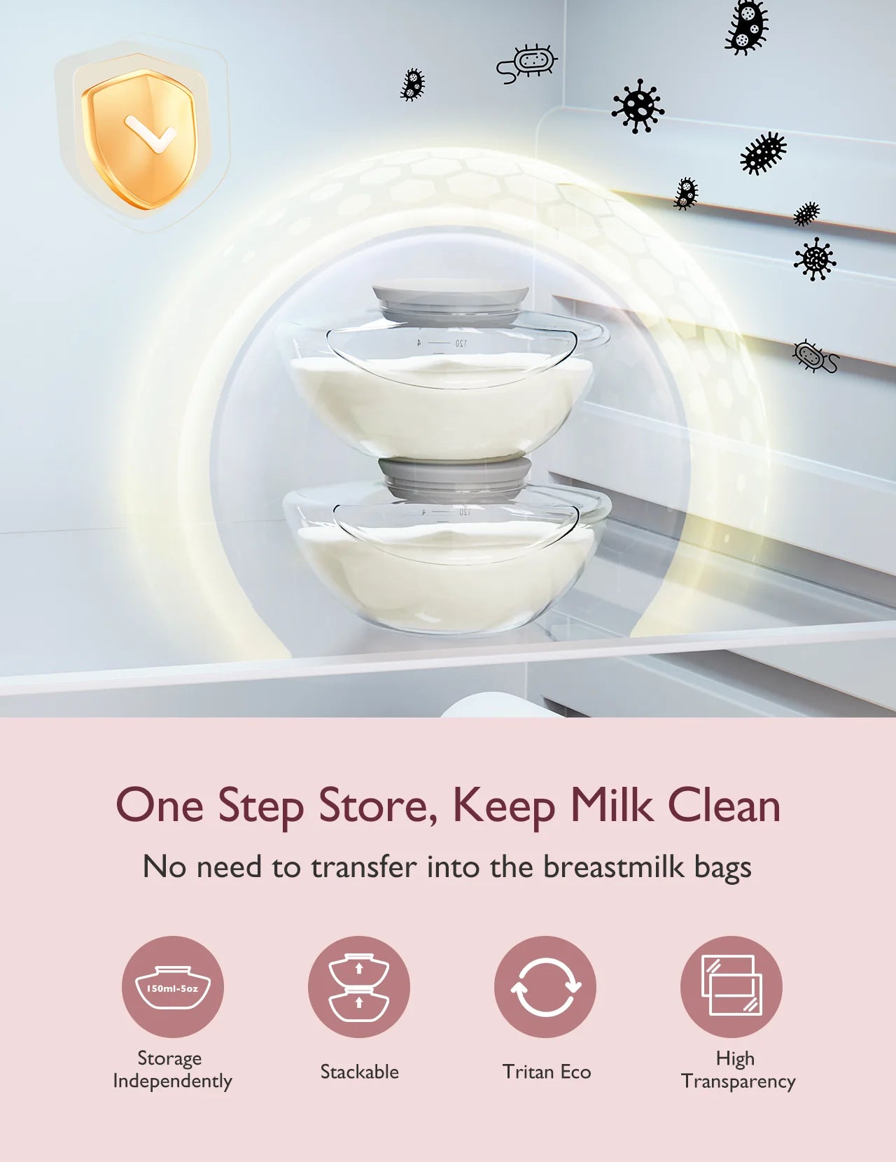 Mobile Flow Hands-Free Breast Pump M9 with App Control, 24mm, Gray, Single Pack