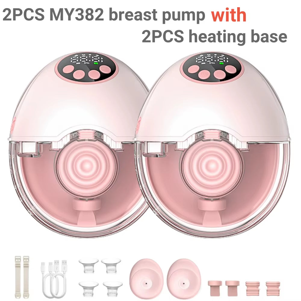 Electric Hands-Free Breast Pump with Optional Wireless Upgrade, BPA-Free and UV Sterilizing Lid