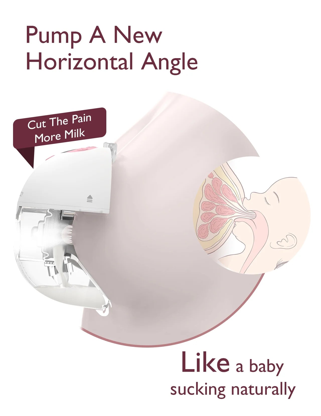 M5 Hands-Free Electric Breast Pump - 24mm Pink, Set of 2