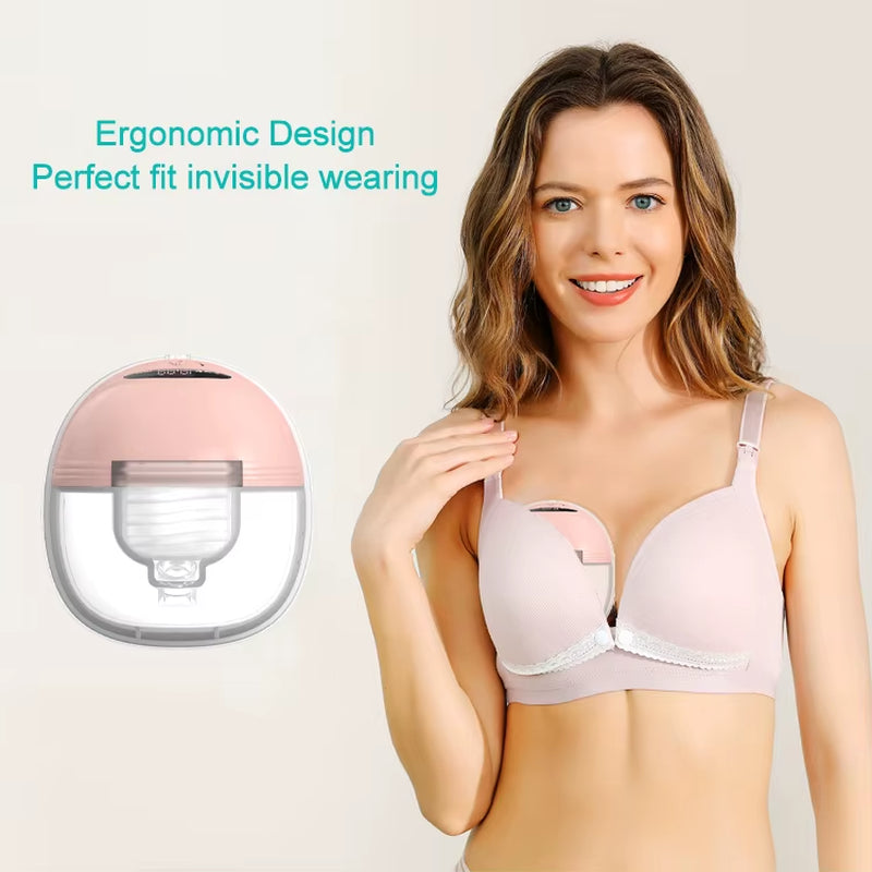 Wireless Smart Portable Hands-Free Silicone Electric Breast Milk Pump - Custom New Arrival