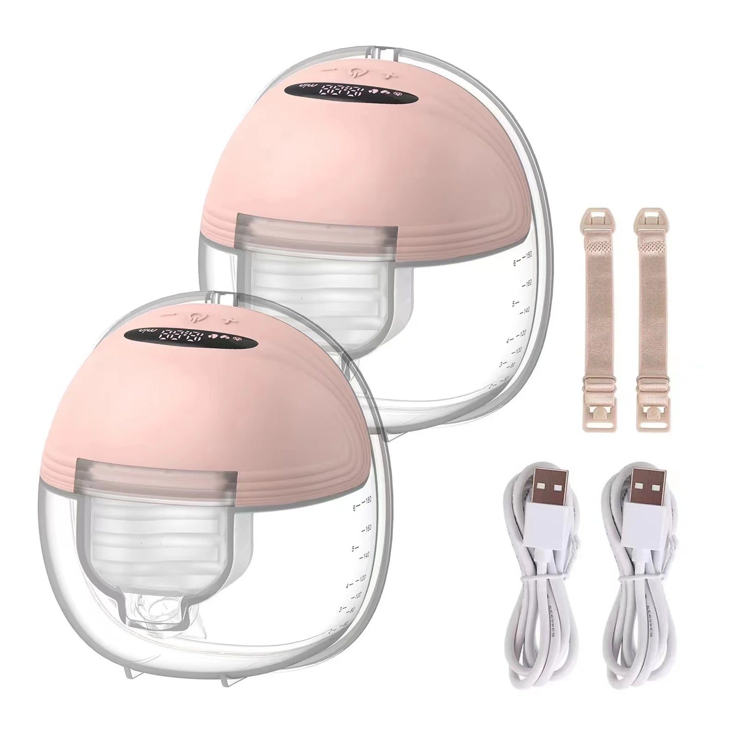 Hands-Free Portable Electric Breast Pump - BPA-Free Silent Milk Collector