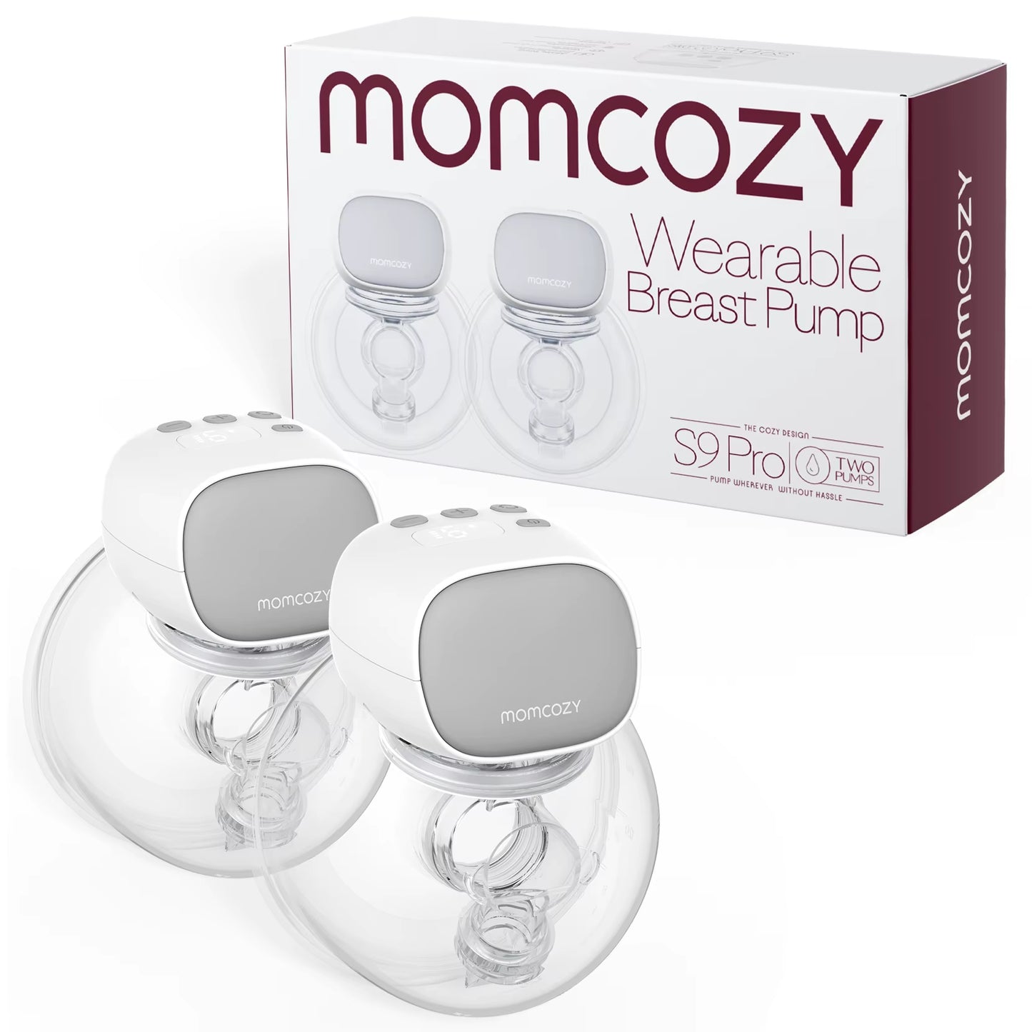 S9 Pro Wearable Double Electric Breast Pump with Extended Battery Life, LED Display, 2 Modes, and 9 Adjustable Levels