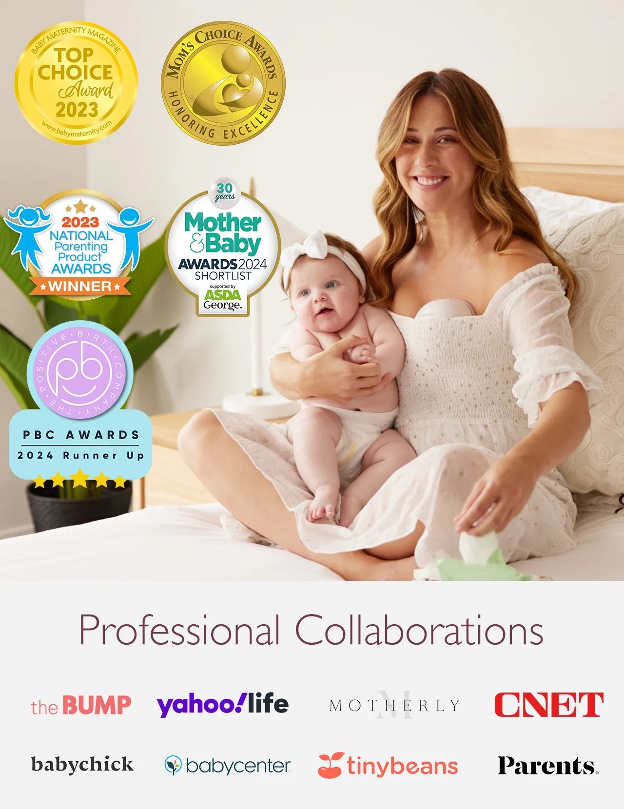 M5 Hands-Free Electric Breast Pump - 24mm Pink, Set of 2