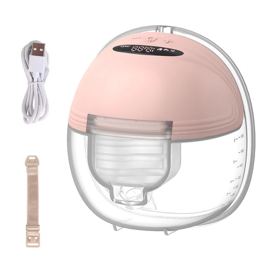 Hands-Free Portable Electric Breast Pump - BPA-Free Silent Milk Collector