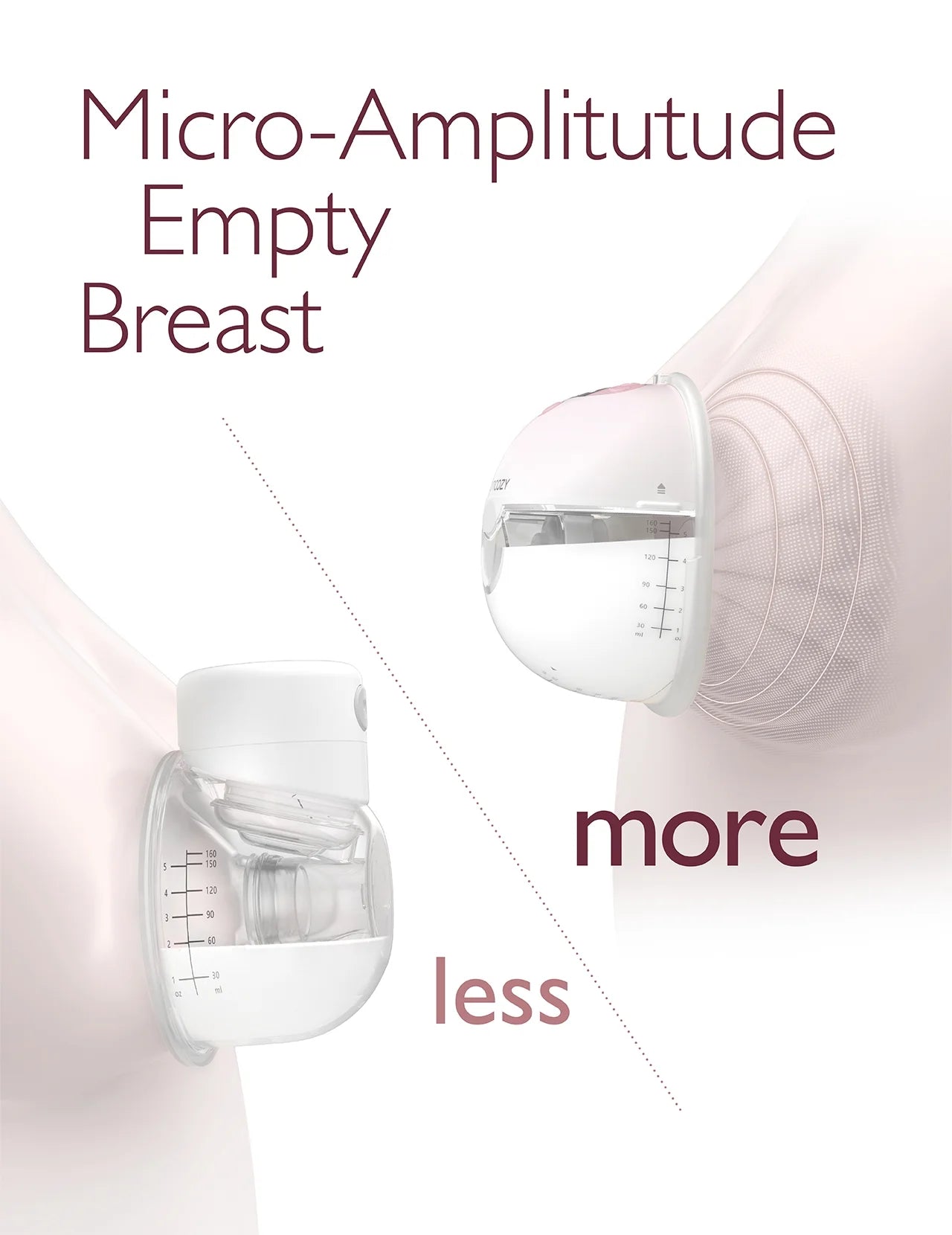 M5 Portable Electric Breast Pump - Hands-Free Wearable with 3 Modes and 9 Suction Levels, 24mm, 2-Pack in Gradient Pink